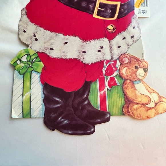 Vintage Santa & bag of toys Christmas large 22” Diecut made in USA doubl… - Picture 2 of 9